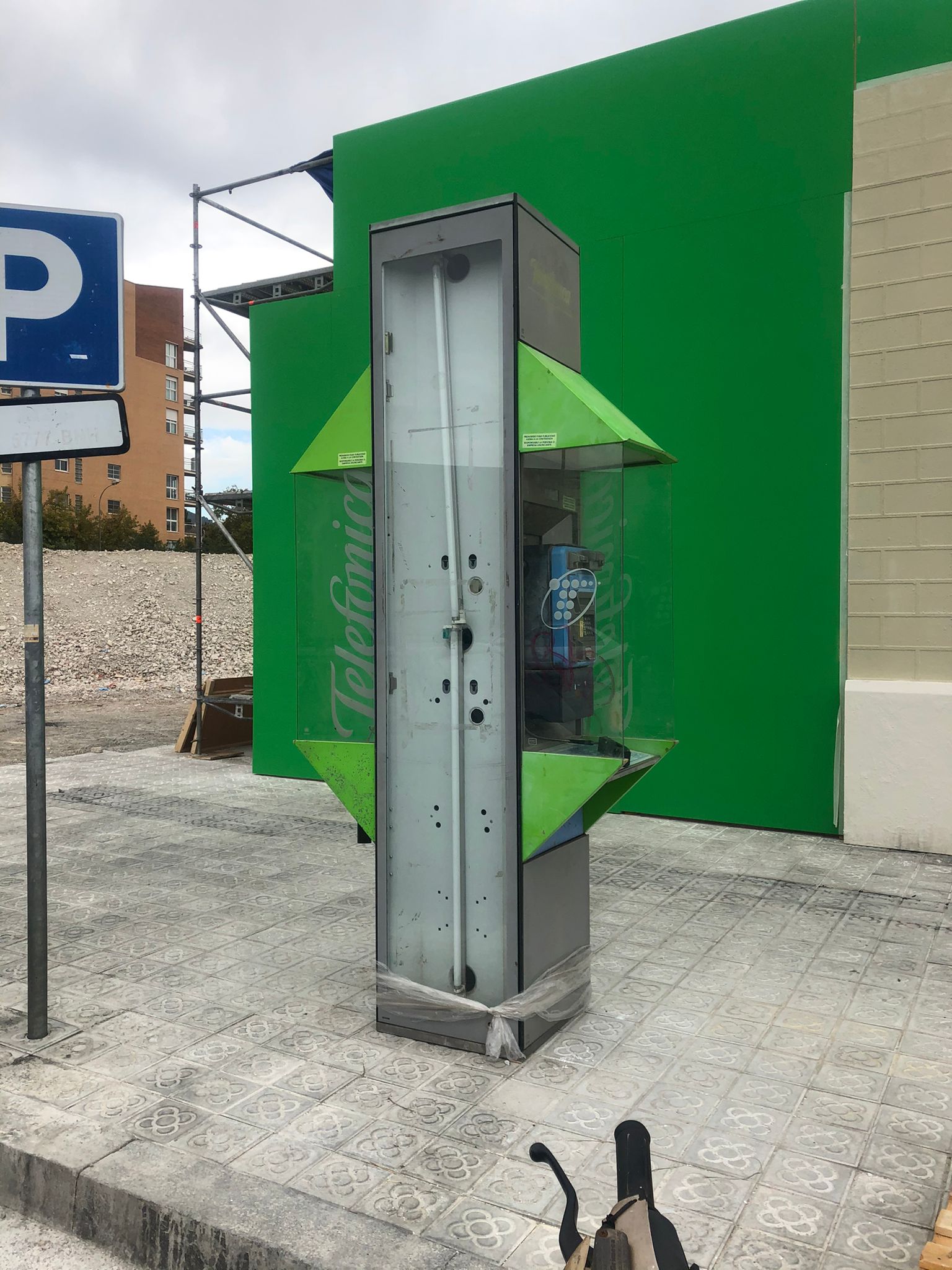 cabina telefono española doble telefono 1u.